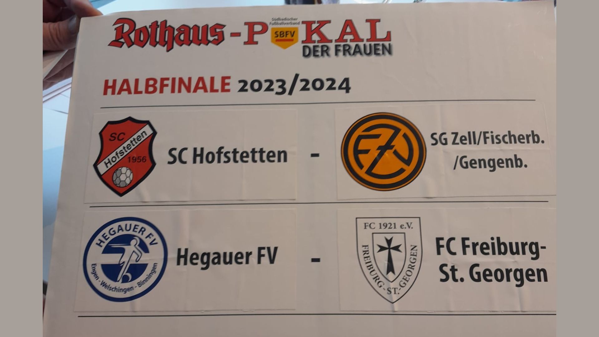 Rothaus SBFV Pokal Frauen