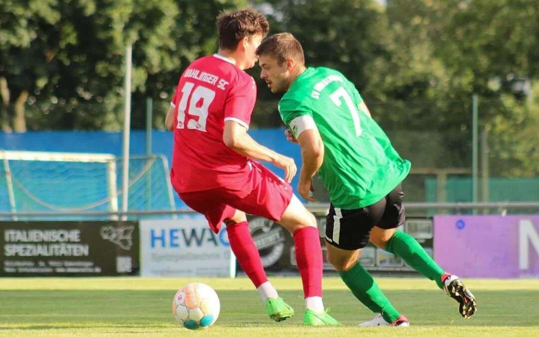Der SV Mundingen vor dem Spiel gegen den Bahlinger SC