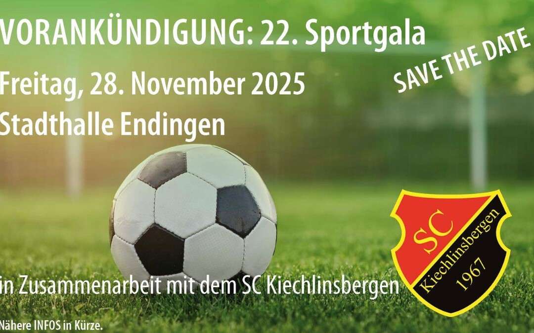 Vorankündigung: 22. Sportgala