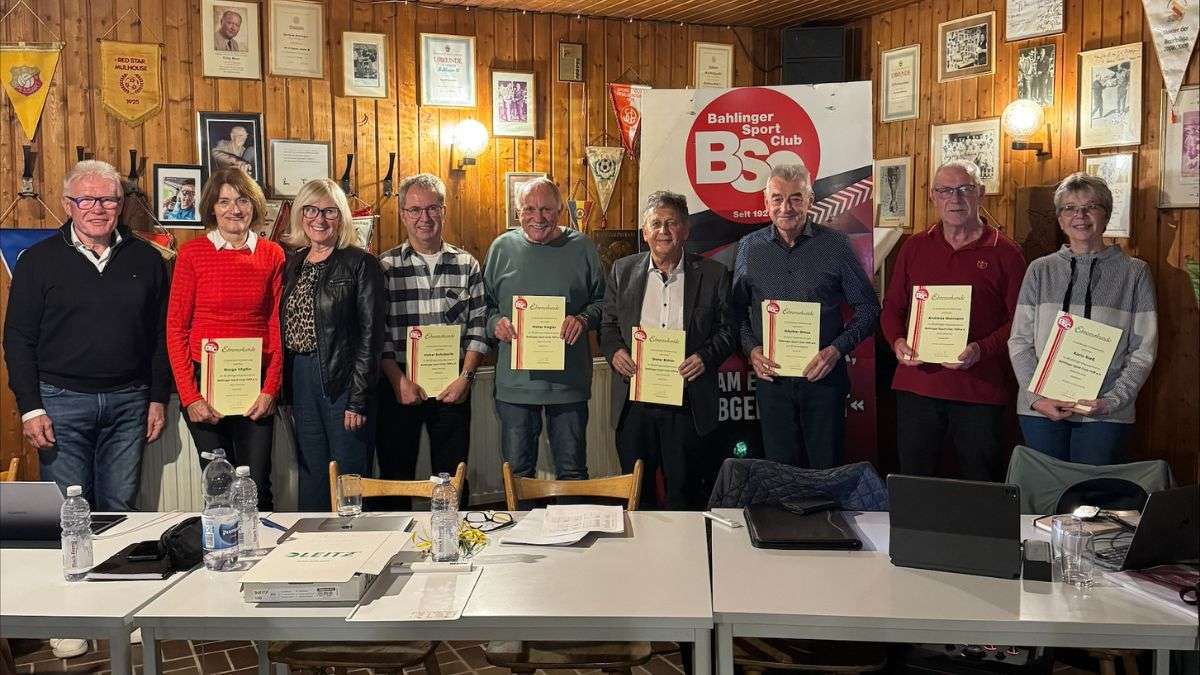 Ehrungen Bahlinger SC