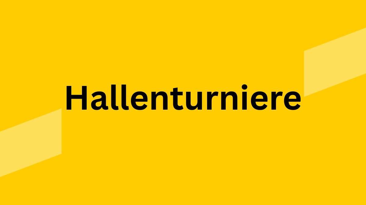 Hallenturniere