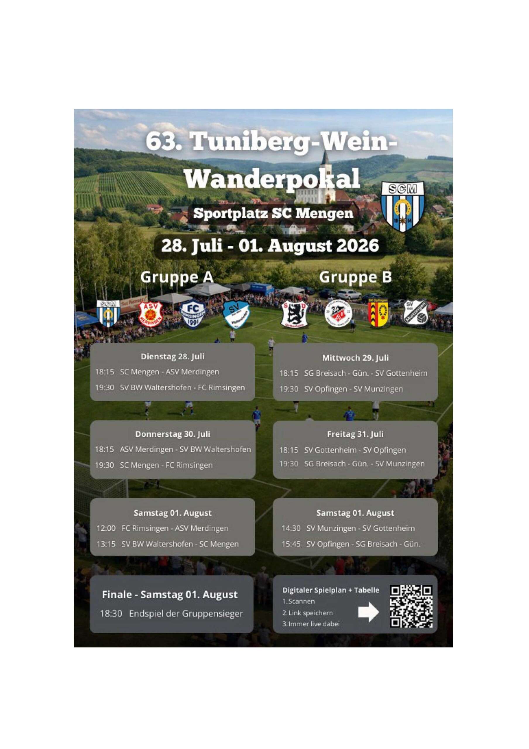 Tuniberg Weinwanderpokal Spielplan