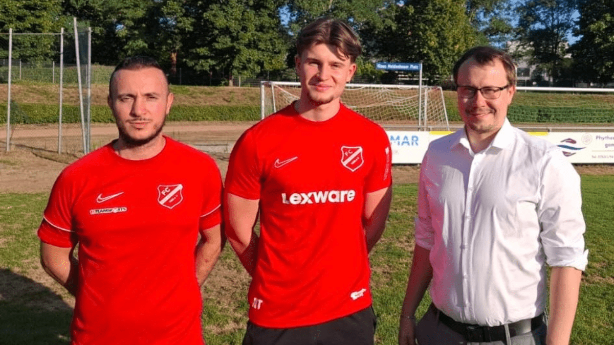 Oltian Alihoxha , Niklas Trüg, Marcel Buuck Oltian Alihoxha (sportlicher Leiter), Niklas Trüg, Marcel Buuck (Vorstand Sport)
